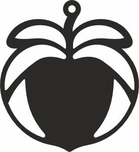 Apple earring svg