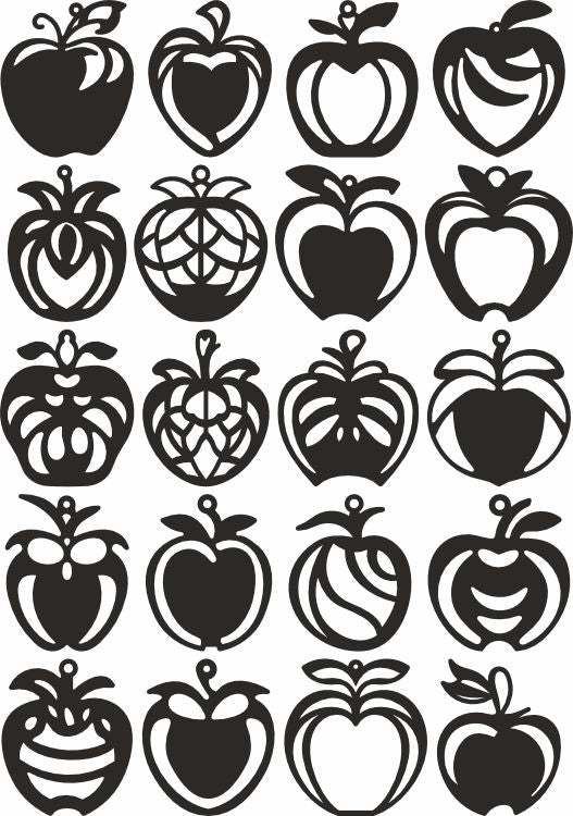 Apples earrings design