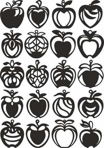 Apples earrings design