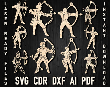Archer christmas laser cut files