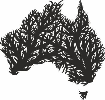 Australia wall map svg