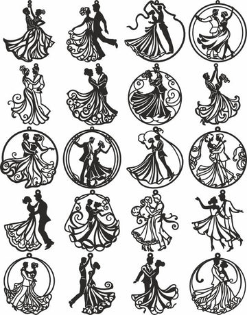 Ballroom Dance Vector Cricut template