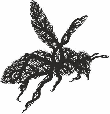 Bee tree style wall decor