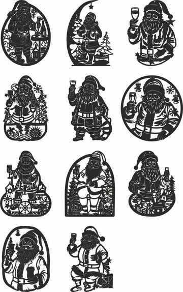 Beer santa xtool vector files