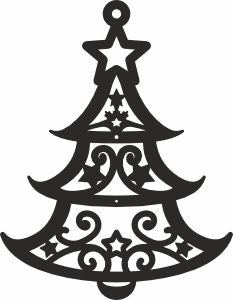 Bell christmas tree svg