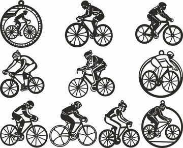 Bicycle christmas vector svg design