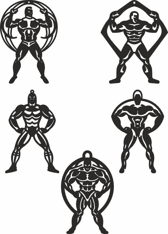 Bodybuilding laser cut files