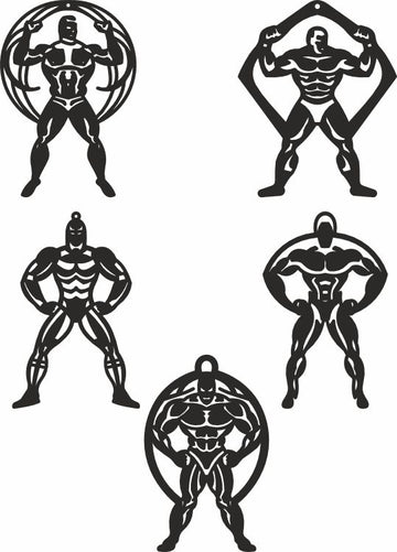 Bodybuilding laser cut files