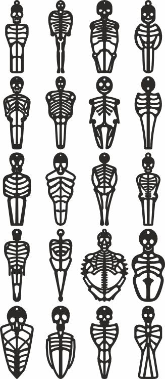 Bones earrings svg bundle