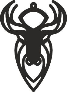 Bull earring svg