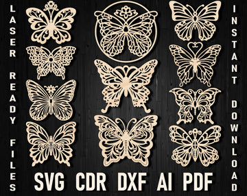 Butterfly Laser cutting christmas files