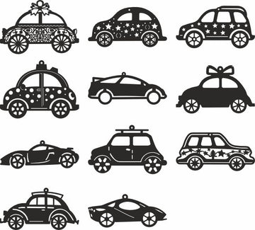 Car christmas laser cutting files