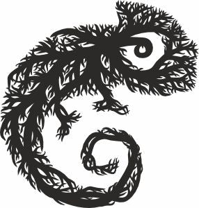 Chameleon tree vector design