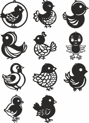 Chick christmas vector svg