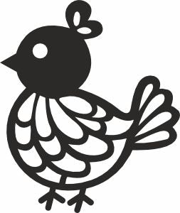 Chick svg laser cut