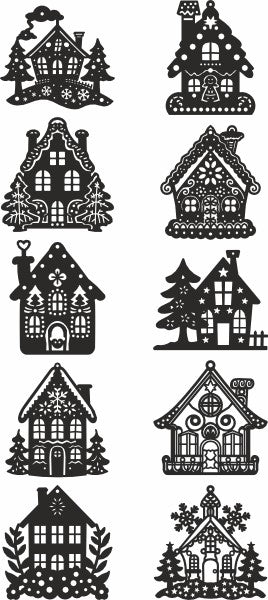 Christmas vector house