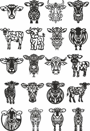 Cow vector svg files