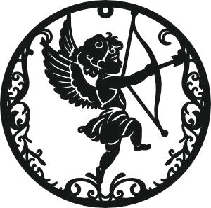 Cupid christmas vector svg