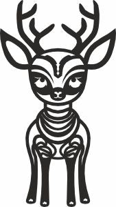 Deer laser cut christmas toy