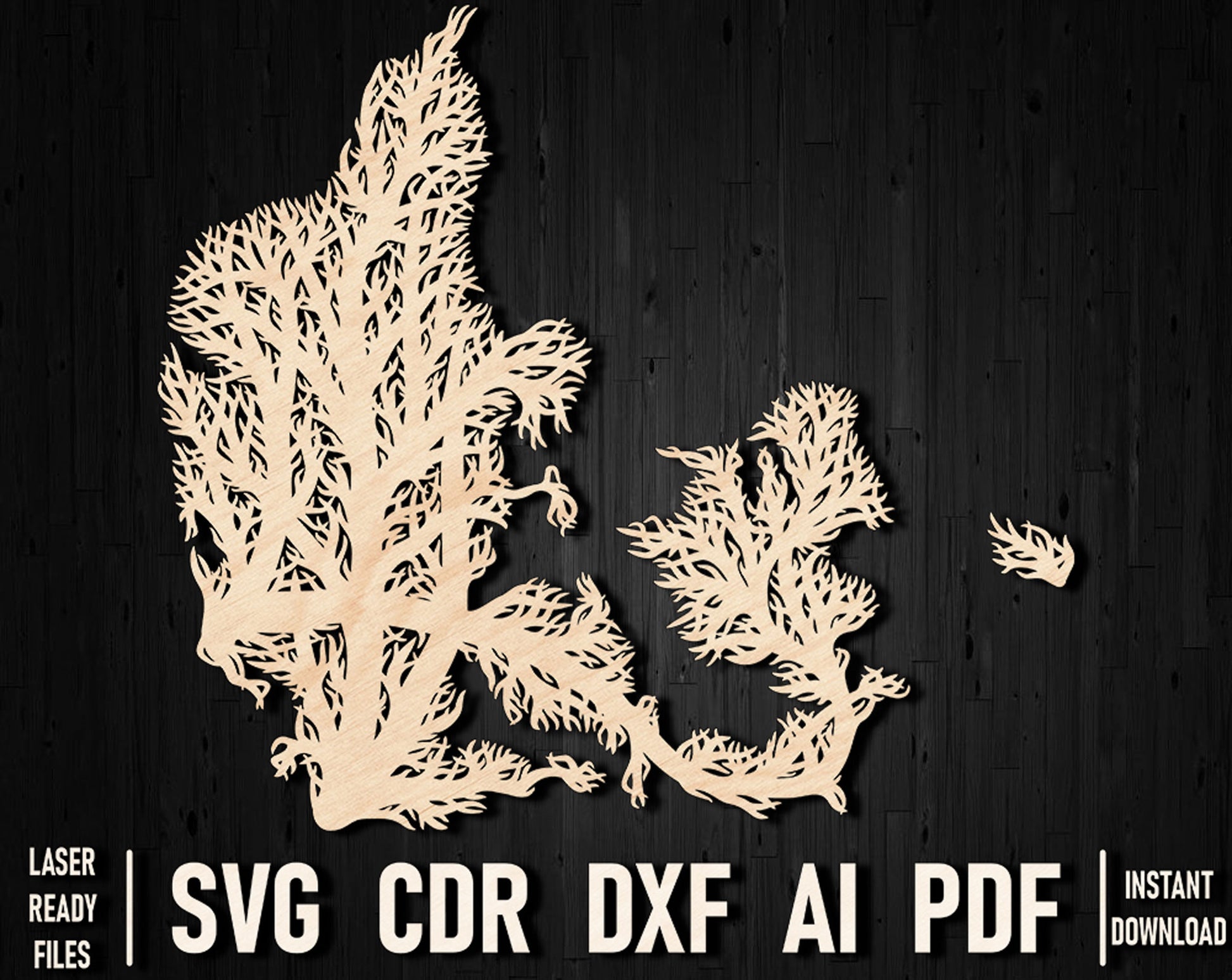 Denmark glowforge map file