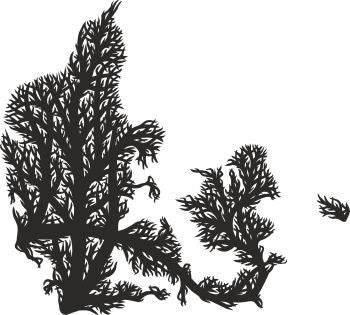 Denmark laser map ornament