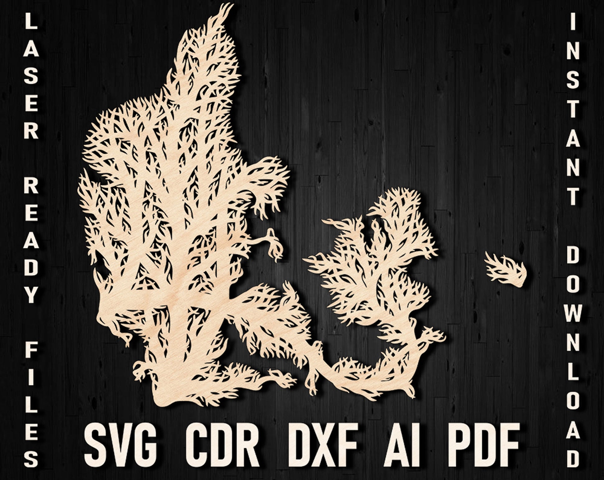 Denmark map laser cutting files
