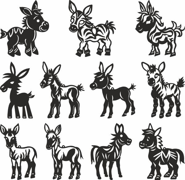 Donkey vector svg files