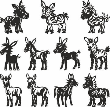 Donkey vector svg files