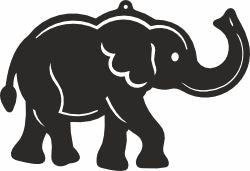 Elephant svg ornament