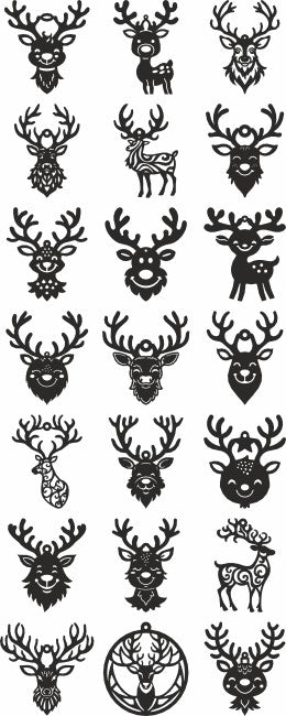 Elk christmas vector files