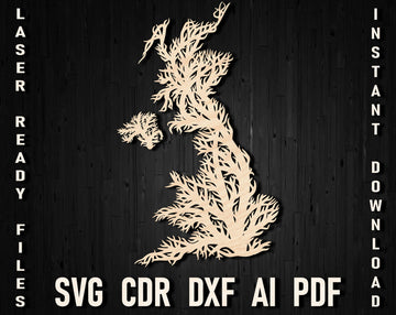 England vector template design map