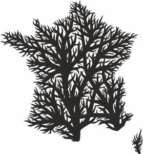 France laser cut svg map decor
