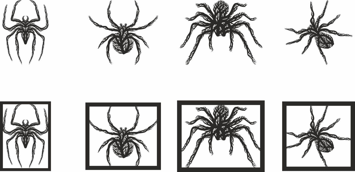 Glowforge spider wall decor files