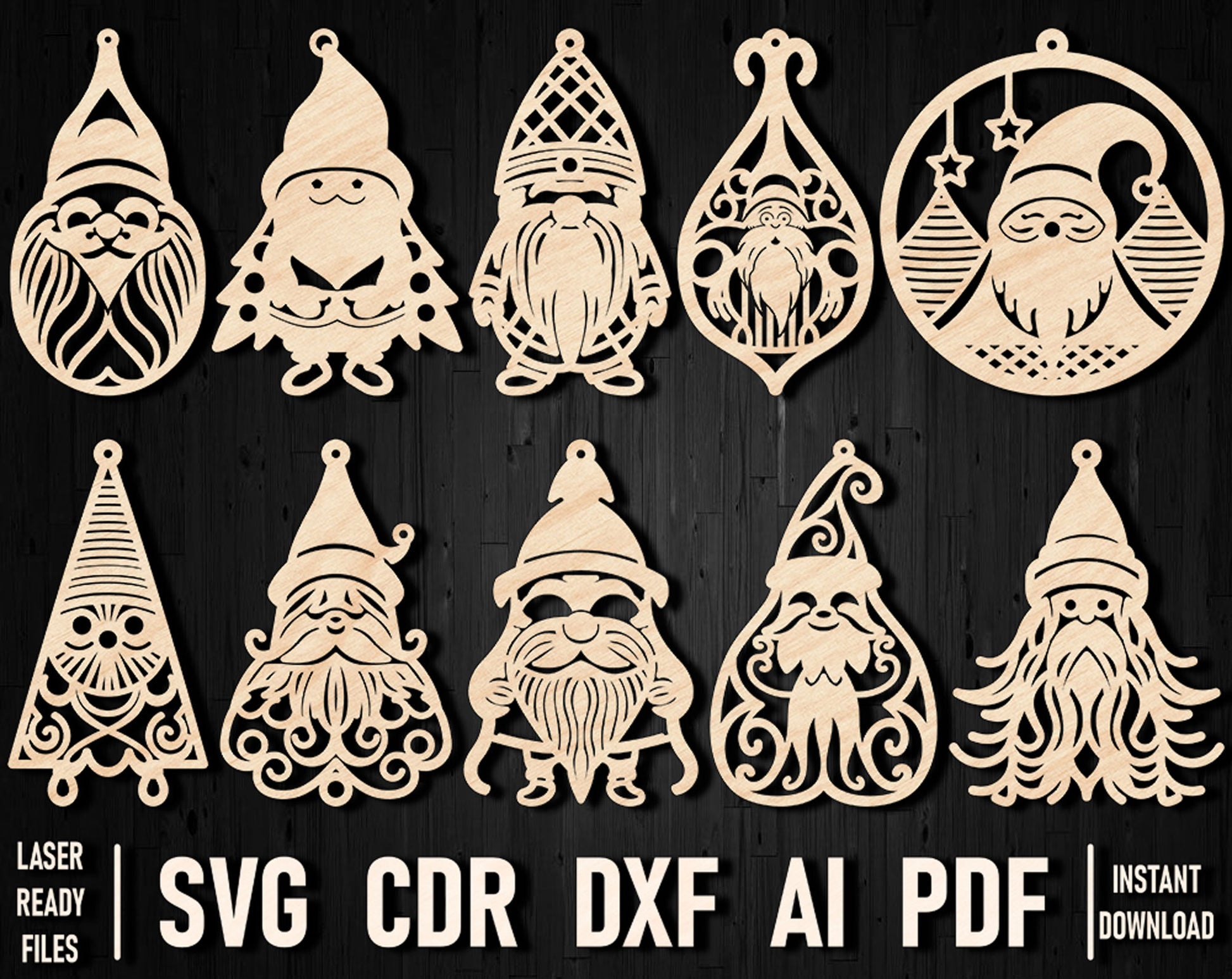 Gnome christmas design files