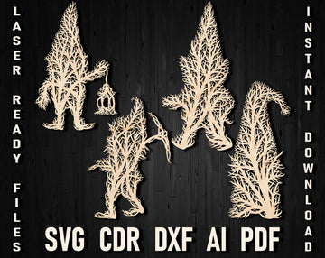 Gnome tree wall decor