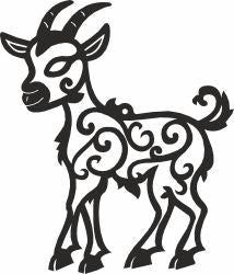 Goat laser cut dxf