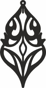 Gothic earring dxf design