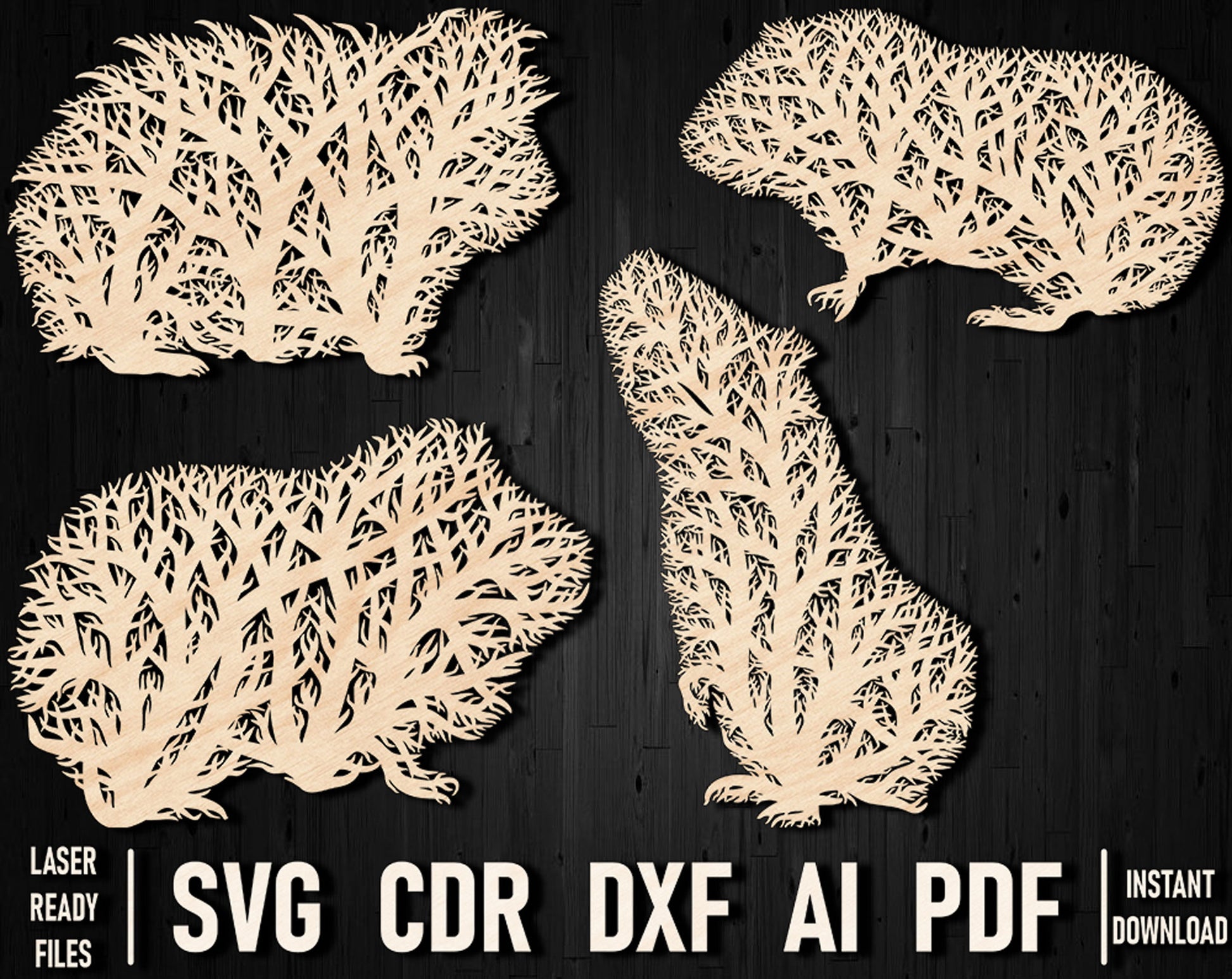 Guinea Pig Tree style wall panel