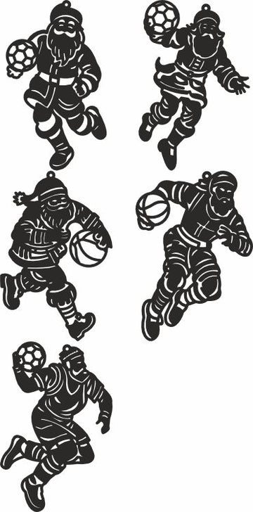 Handball Santa vector design