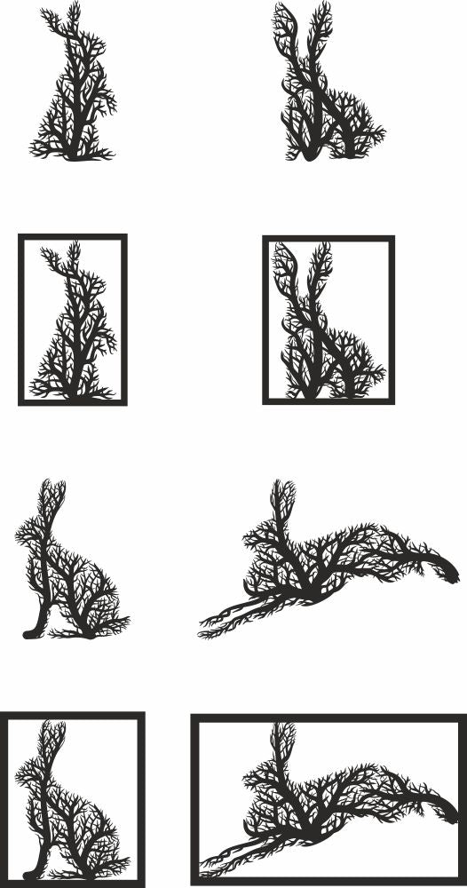 Hare Vector Wall Decor Svg