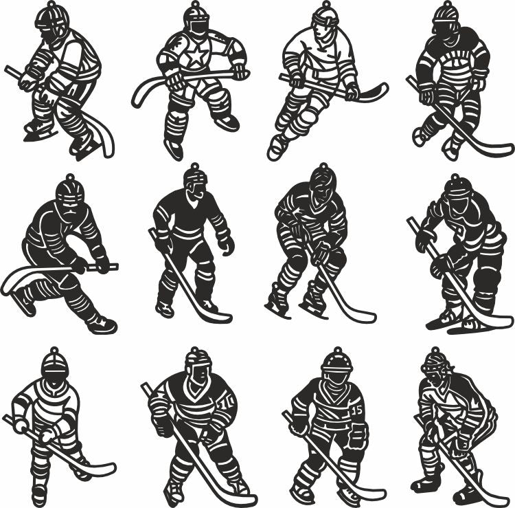 Hockey christmas vector cricut files