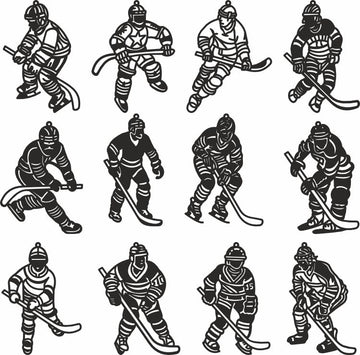 Hockey christmas vector cricut files