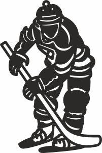 Hockey player svg