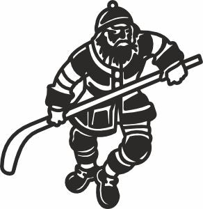 Hockey player svg cut file