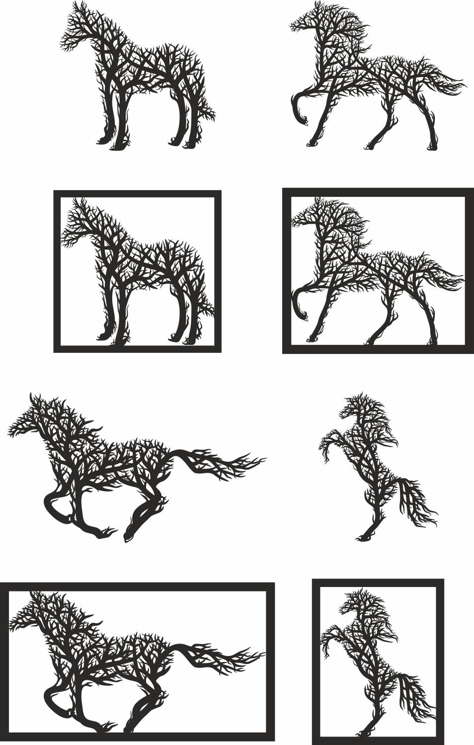 Horse Wall Panel Ornament