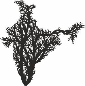 India tree vector svg files