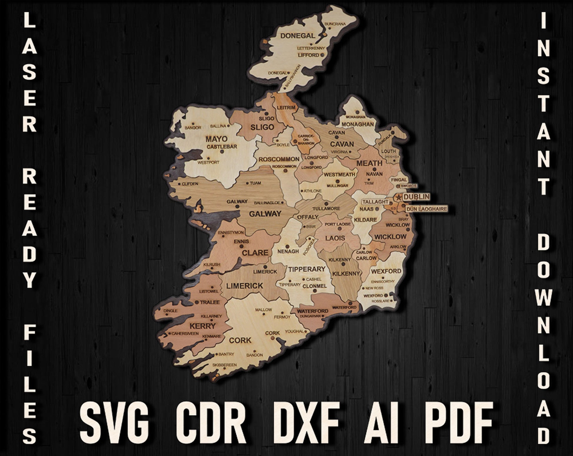 Ireland Map Svg