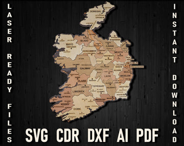 Ireland Map Svg