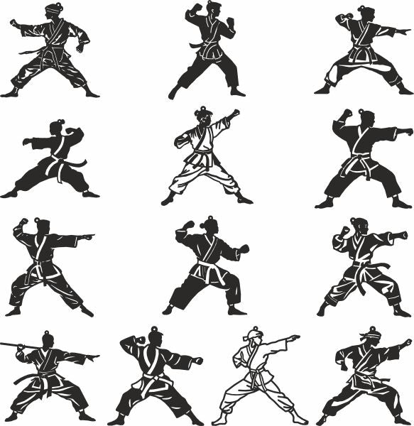 Karate christmas vector svg files