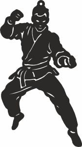 Karate man svg file